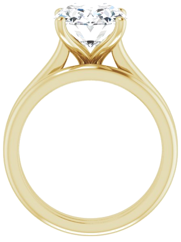 14K Yellow 11x9 mm Oval Solitaire Engagement Ring Mounting (7)