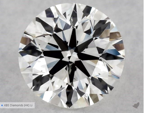 0.5 carat G-SI1 Excellent cut Natūralus Round Deimantas (1)