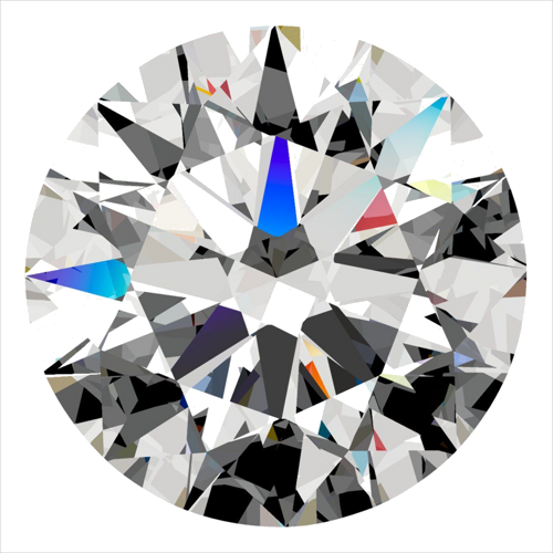 0.3 carat D-VVS2 Excellent cut Natūralus Round Deimantas (1)