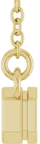 Pakabukas „Solitaire“ 14k yellow gold Emerald 5mm x 3mm (3)