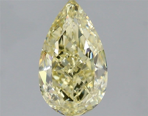 1.36 carat Fancy Yellow-VS1 Natūralus Pear Deimantas (1)