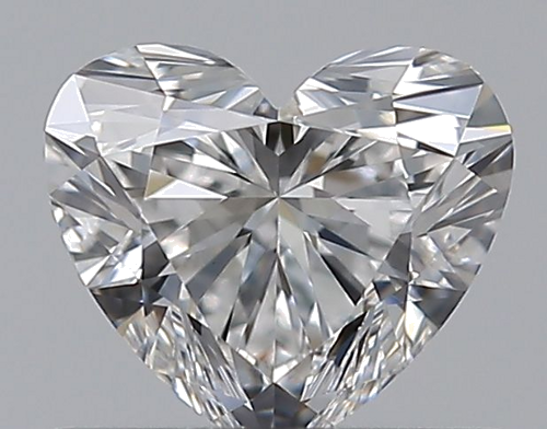 0.52 carat E-VVS2 Natūralus Heart Deimantas (1)
