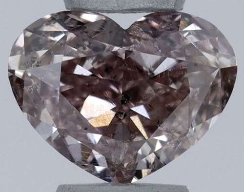 0.3 carat Fancy Pink-SI2 Natūralus Heart Deimantas (1)