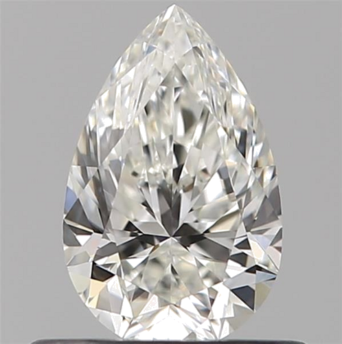 0.5 carat H-VVS2 Natūralus Pear Deimantas (1)