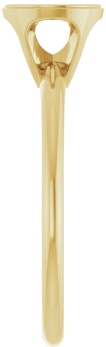 Sužadėtuvių Žiedas „Solitaire“ 585 Geltonojo Aukso Round 6.5mm (4)