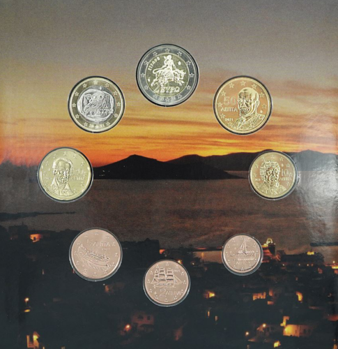 2021 Greece Euro Coin BU Set (1)
