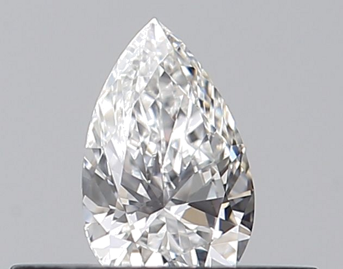 0.23 carat F-VVS1 Natūralus Pear Deimantas (1)