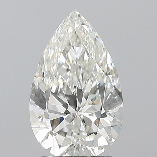 1.7 carat I-SI1 Natūralus Pear Deimantas (1)