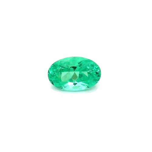 0.78 carat GREEN MODIFIEDBRILLIANT cut Oval Smaragdas (1)