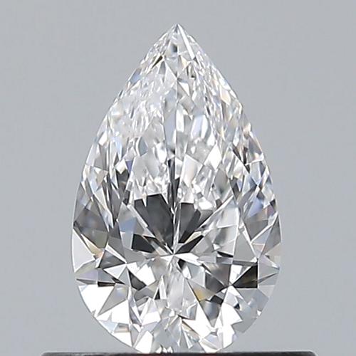 0.5 carat D-VVS1 Natūralus Pear Deimantas (1)