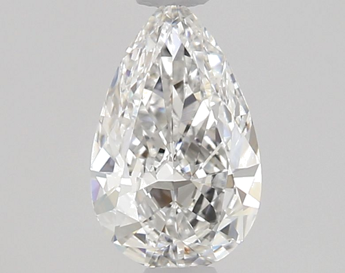 0.5 carat F-VVS2 Natūralus Pear Deimantas (1)