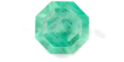 0.2 carat GREEN Octagonal Smaragdas (1)