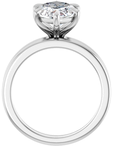 Sužadėtuvių Žiedas „Claw-Prong Solitaire“ 14k white gold Marquise 16mm x 8mm (7)