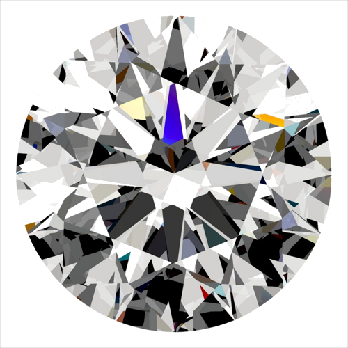 0.32 carat F-VVS1 Excellent cut Natūralus Round Deimantas (1)
