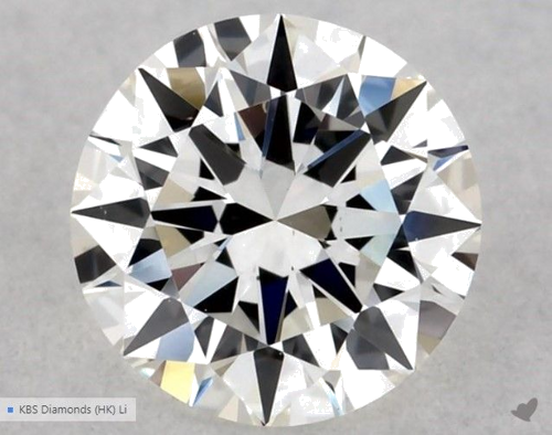 0.5 carat H-VS2 Excellent cut Natūralus Round Deimantas (1)