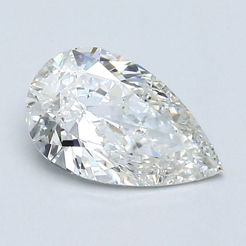 1.03 carat H-SI2 Natūralus Pear Deimantas (1)