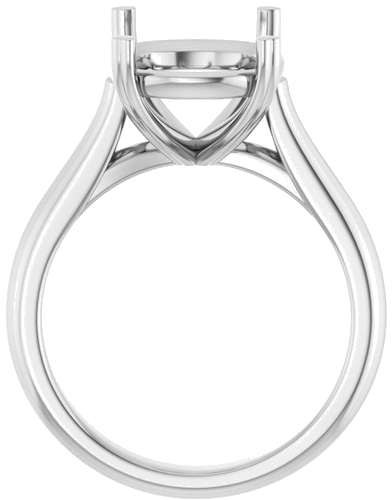 Sužadėtuvių Žiedas „Hearts on Top™“ 14k white gold Elongated Cushion 14mm x 10mm (2)