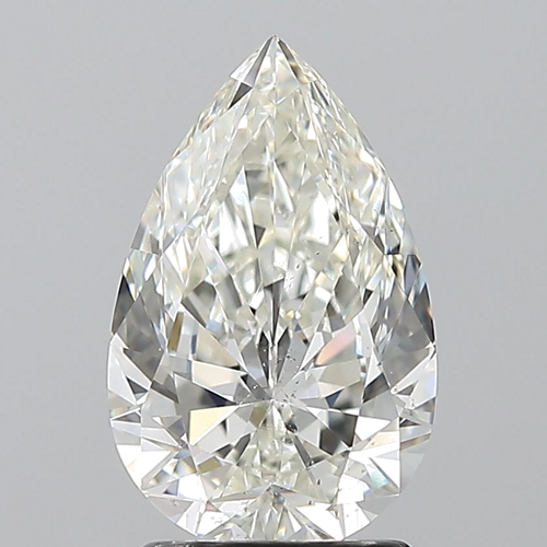 2.02 carat I-SI1 Natūralus Pear Deimantas (1)