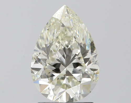 2.01 carat K-SI2 Natūralus Pear Deimantas (1)