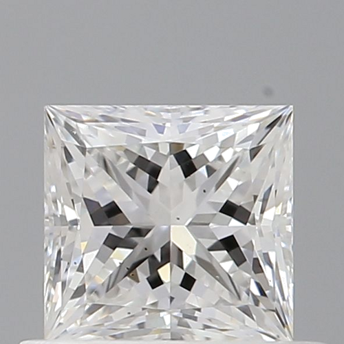 0.62 carat E-SI1 Natūralus Princess Deimantas (1)