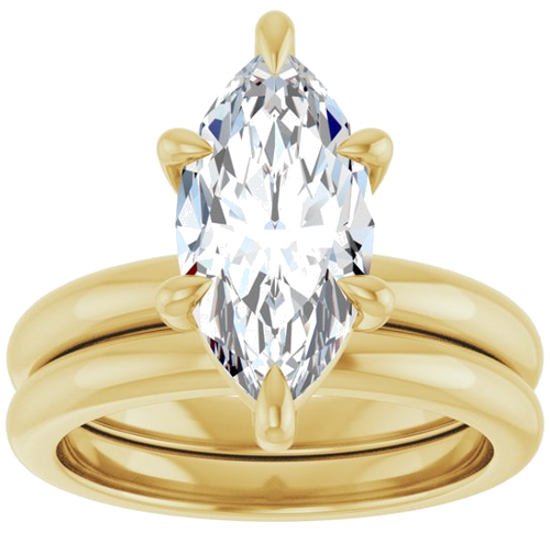 Sužadėtuvių Žiedas „Claw-Prong“ 14k yellow gold Marquise 14mm x 7mm (8)