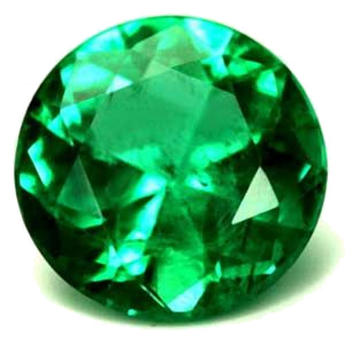 0.66 carat GREEN Round Smaragdas (1)