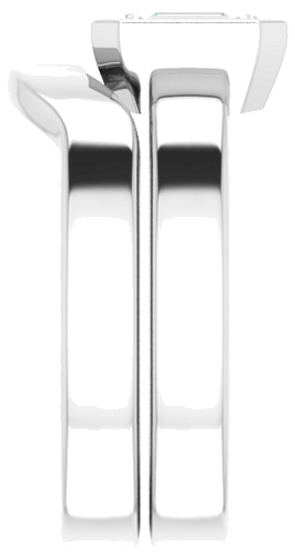 Sužadėtuvių Žiedas „Solitaire“ 417 Baltojo Aukso Emerald 7mm x 5mm (9)