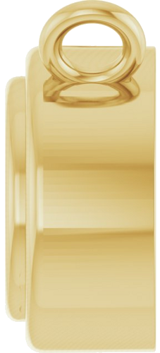 14K Yellow 4 mm Round Bezel Set Necklace Center (3)