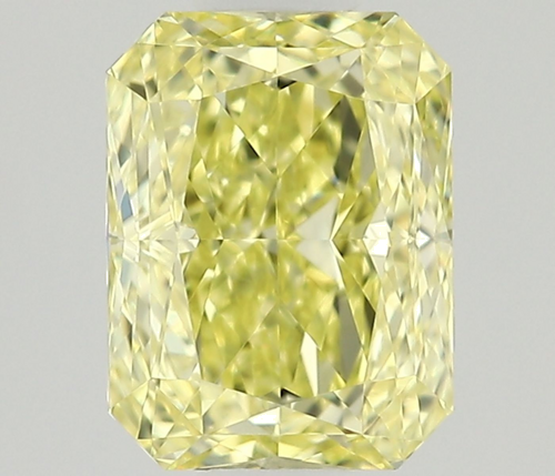 0.5 carat Fancy Yellow-VVS2 Natūralus Radiant Deimantas (1)