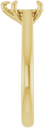 Sužadėtuvių Žiedas „Claw-Prong“ 14k yellow gold Pear 8mm x 6mm (4)