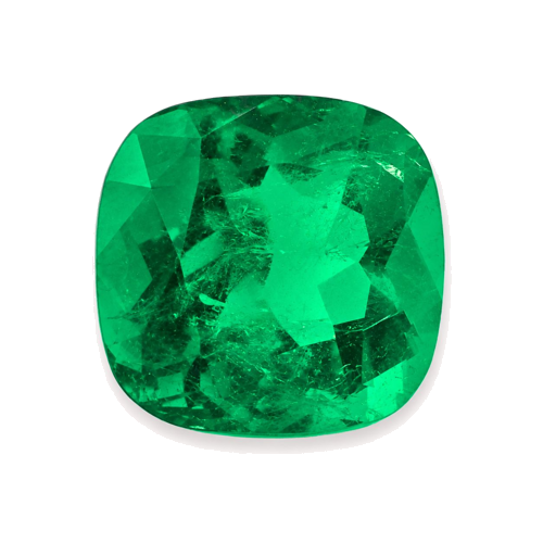 9.37 carat GREEN Cushion Smaragdas (1)