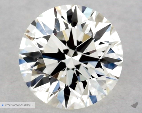 0.5 carat J-VVS1 Excellent cut Natūralus Round Deimantas (1)