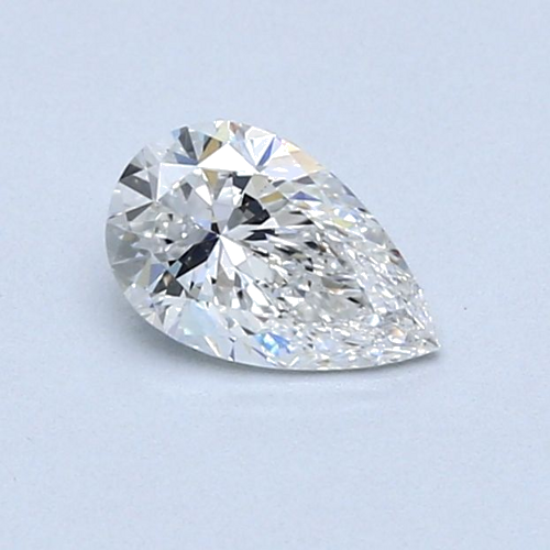 0.5 carat F-SI1 Natūralus Pear Deimantas (1)