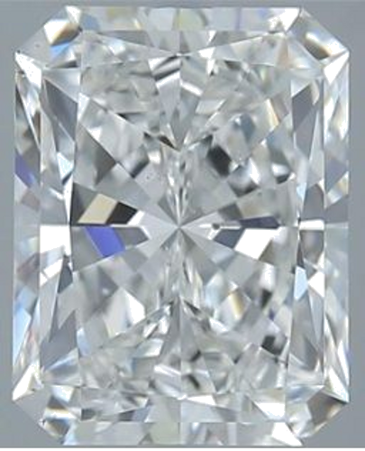 3.51 carat E-SI1 Natūralus Radiant Deimantas (1)