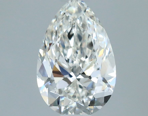 0.5 carat G-VS2 Natūralus Pear Deimantas (1)