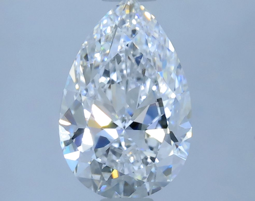 0.7 carat D-VVS2 Natūralus Pear Deimantas (1)