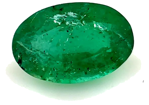 0.48 carat GREEN Oval Smaragdas (1)