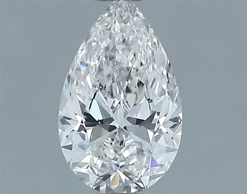 0.51 carat F-SI1 Natūralus Pear Deimantas (1)