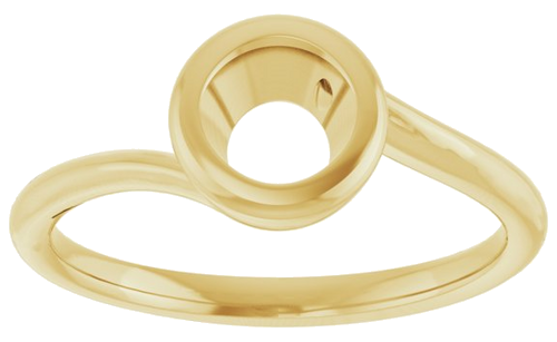 Sužadėtuvių Žiedas „Bezel-Set Solitaire“ 14k yellow gold Round 6.5mm (3)
