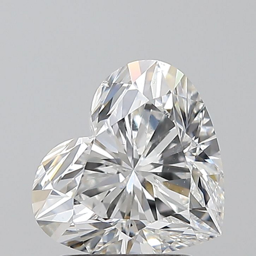 1.7 carat F-SI2 Natūralus Heart Deimantas (1)
