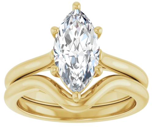 Sužadėtuvių Žiedas „Solitaire“ 14k yellow gold Marquise 12mm x 6mm (8)
