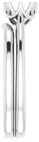 Sužadėtuvių Žiedas „Solitaire“ 585 Baltojo Aukso Round 5.2mm (9)