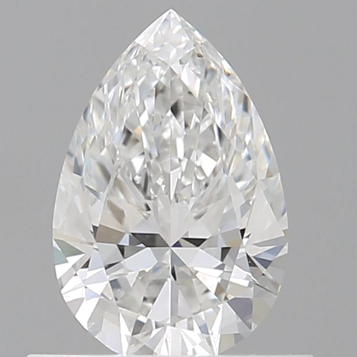 0.61 carat E-VVS1 Natūralus Pear Deimantas (1)