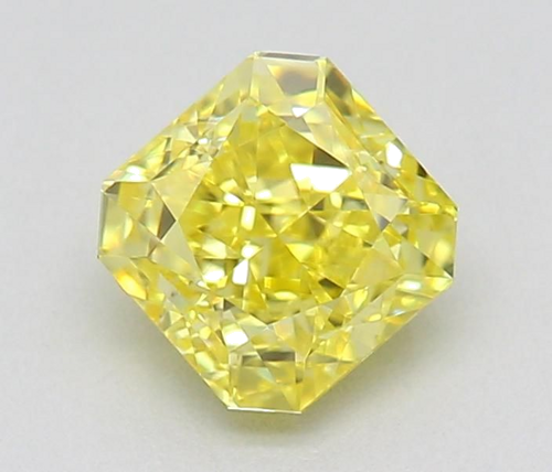0.6 carat Fancy Yellow-VS1 Natūralus Radiant Deimantas (1)