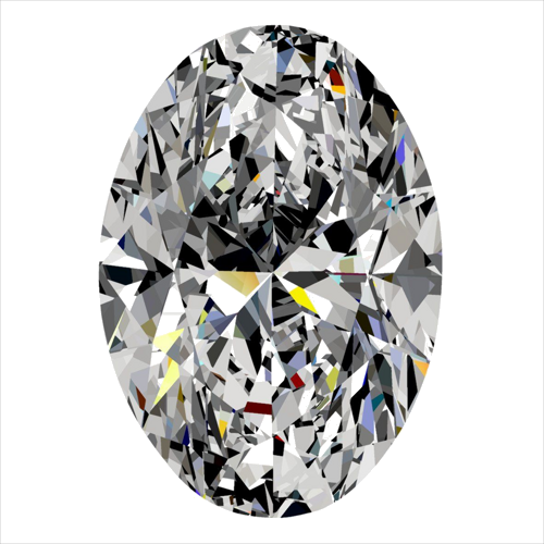 0.3 carat I-VS2 Natūralus Oval Deimantas (1)