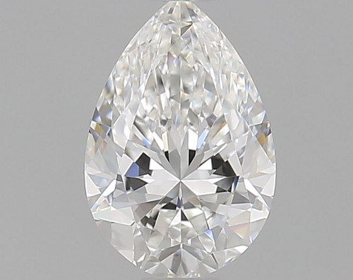0.51 carat F-VVS2 Natūralus Pear Deimantas (1)