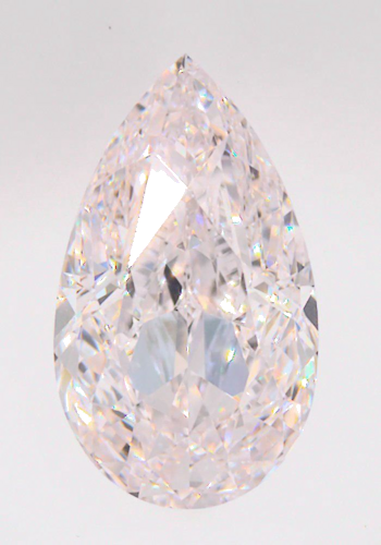 0.5 carat Faint  Pink-IF Natūralus Pear Deimantas (1)