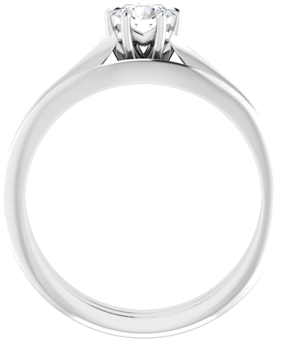 Sužadėtuvių Žiedas „Claw-Prong Solitaire“ 925 Sidabro Round 4.4mm (7)