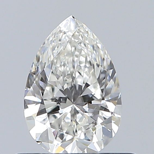 0.5 carat G-VS2 Natūralus Pear Deimantas (1)