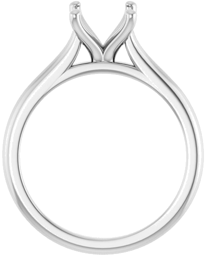 Sužadėtuvių Žiedas „Solitaire“ 417 Baltojo Aukso Oval 9mm x 7mm (2)